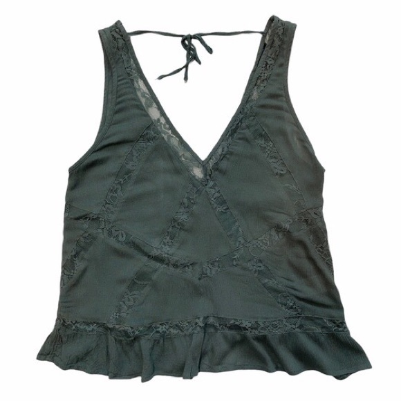 American Eagle Forest Green Tank size Large - Picture 1 of 4